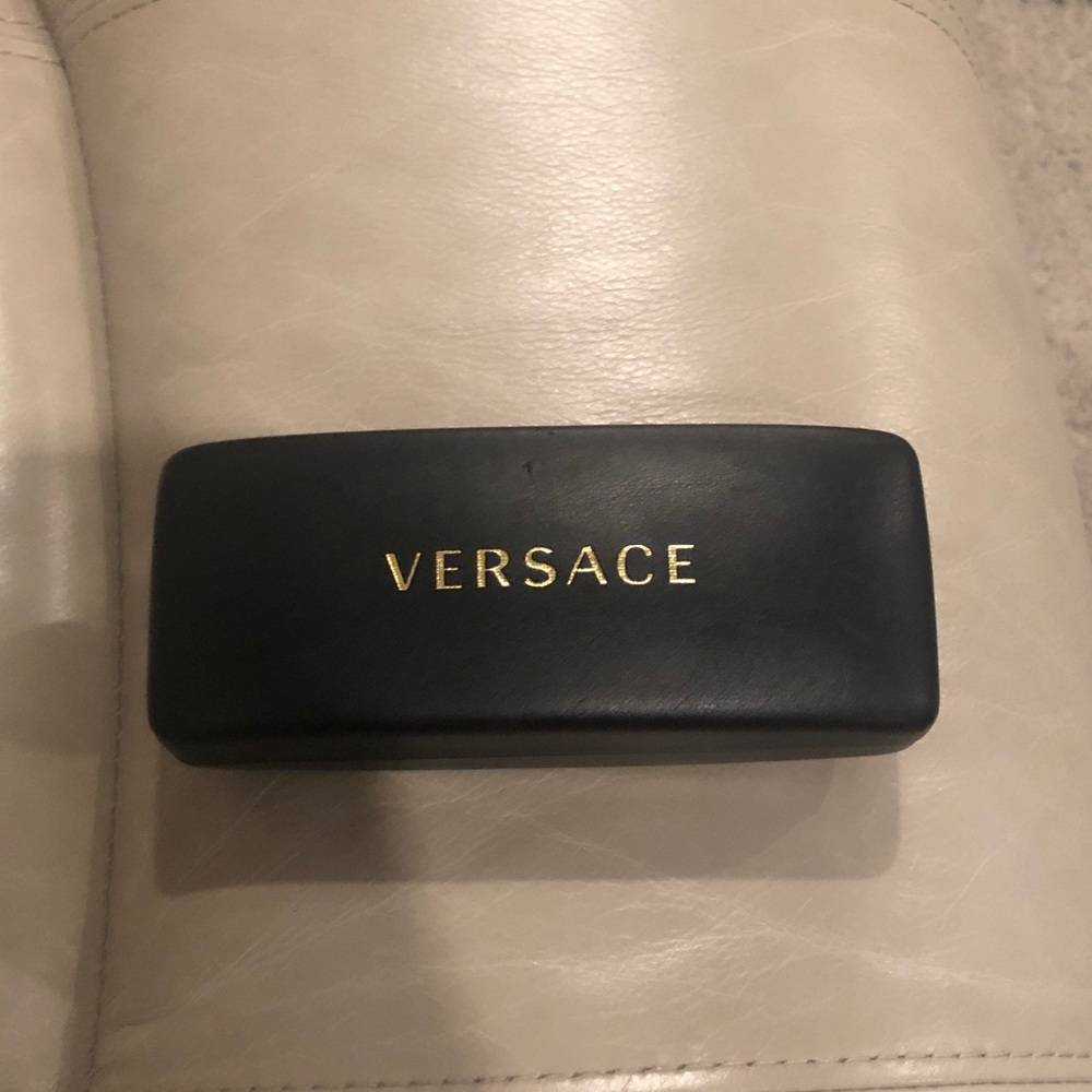 Versace Black Case with Gold Logo